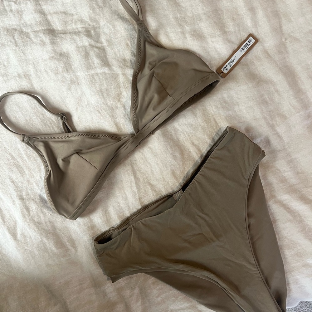 SKIMS bikini in desert color